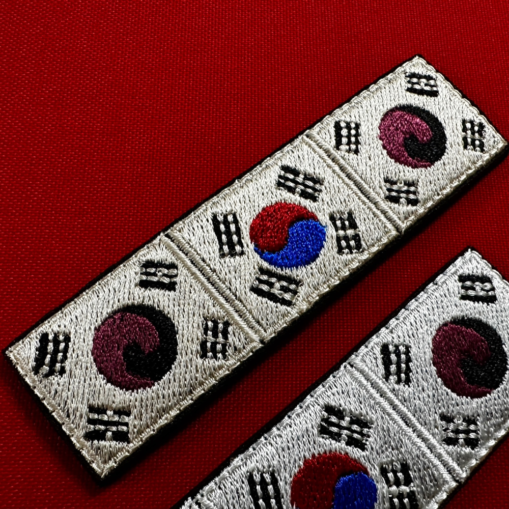 Republic of Korea Heritage Vertical Flag Patch