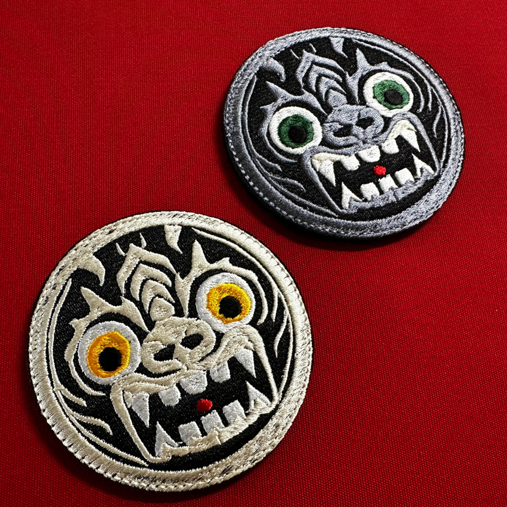 (1)Goguryeo Beast-Faced Roof-End Tile Embroidered Patch