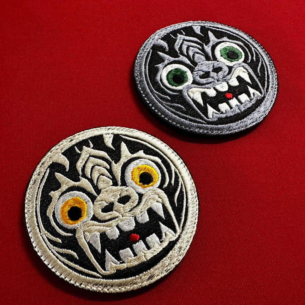 (1)Goguryeo Beast-Faced Roof-End Tile Embroidered Patch