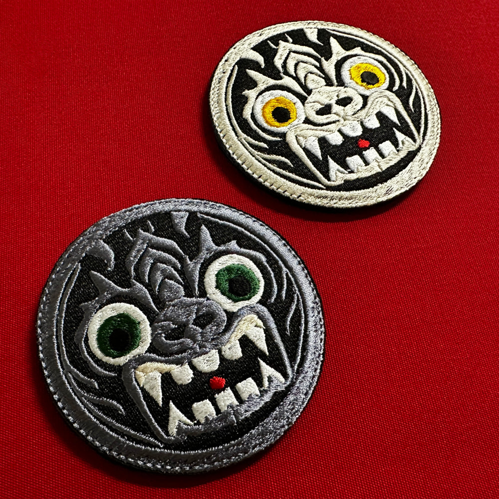 (1)Goguryeo Beast-Faced Roof-End Tile Embroidered Patch