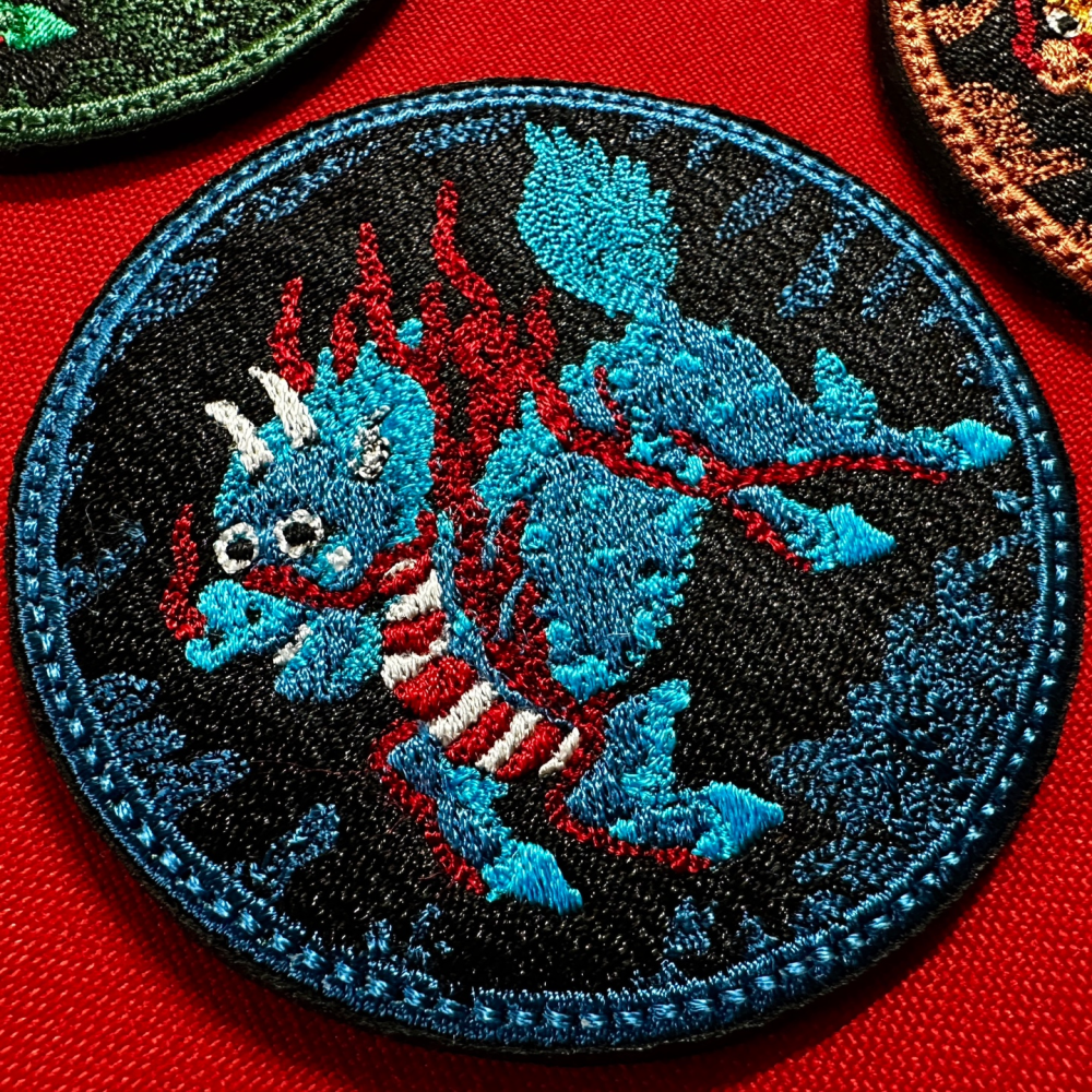 Qilin Round Rank Badge Patch