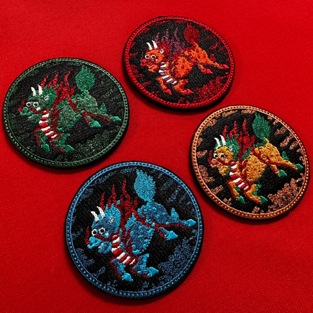 Qilin Round Rank Badge Patch