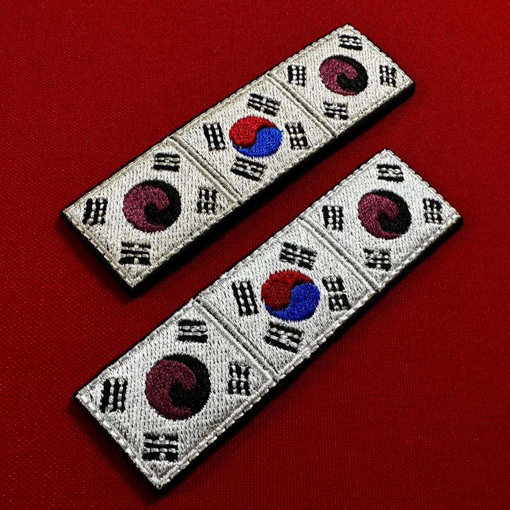 Republic of Korea Heritage Vertical Flag Patch