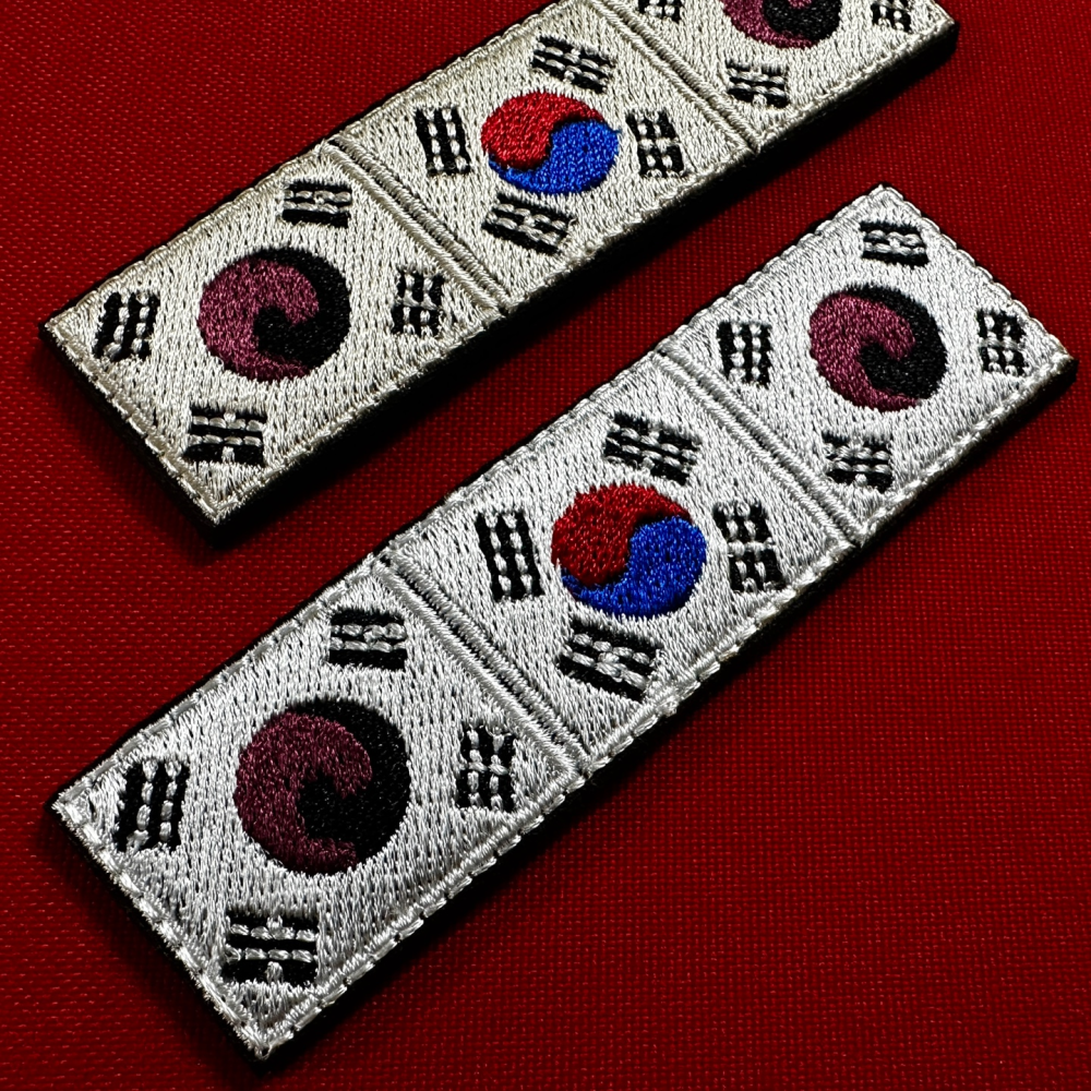 Republic of Korea Heritage Vertical Flag Patch