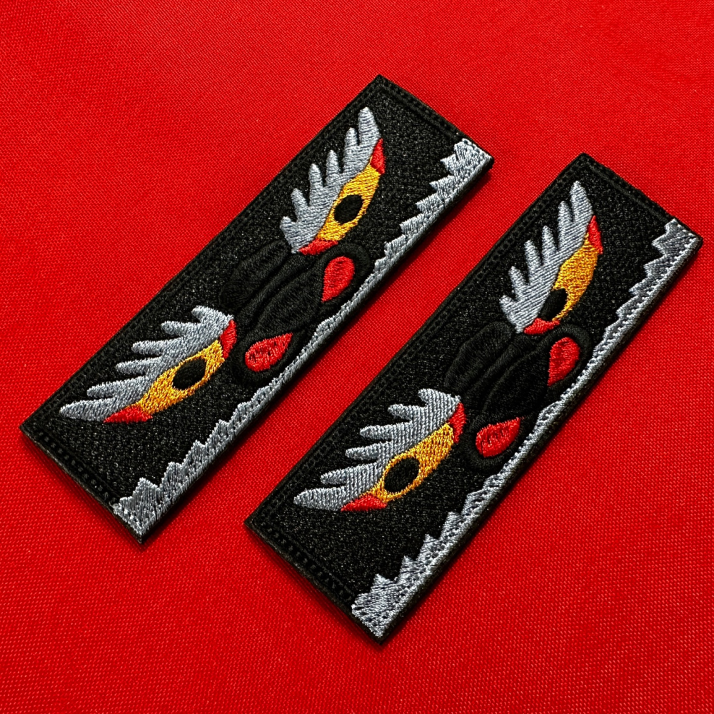 Joseon Gwimyeon Face Eye Embroidery Patch (Long size) (Exclusive for edc8ang Sling Bag)