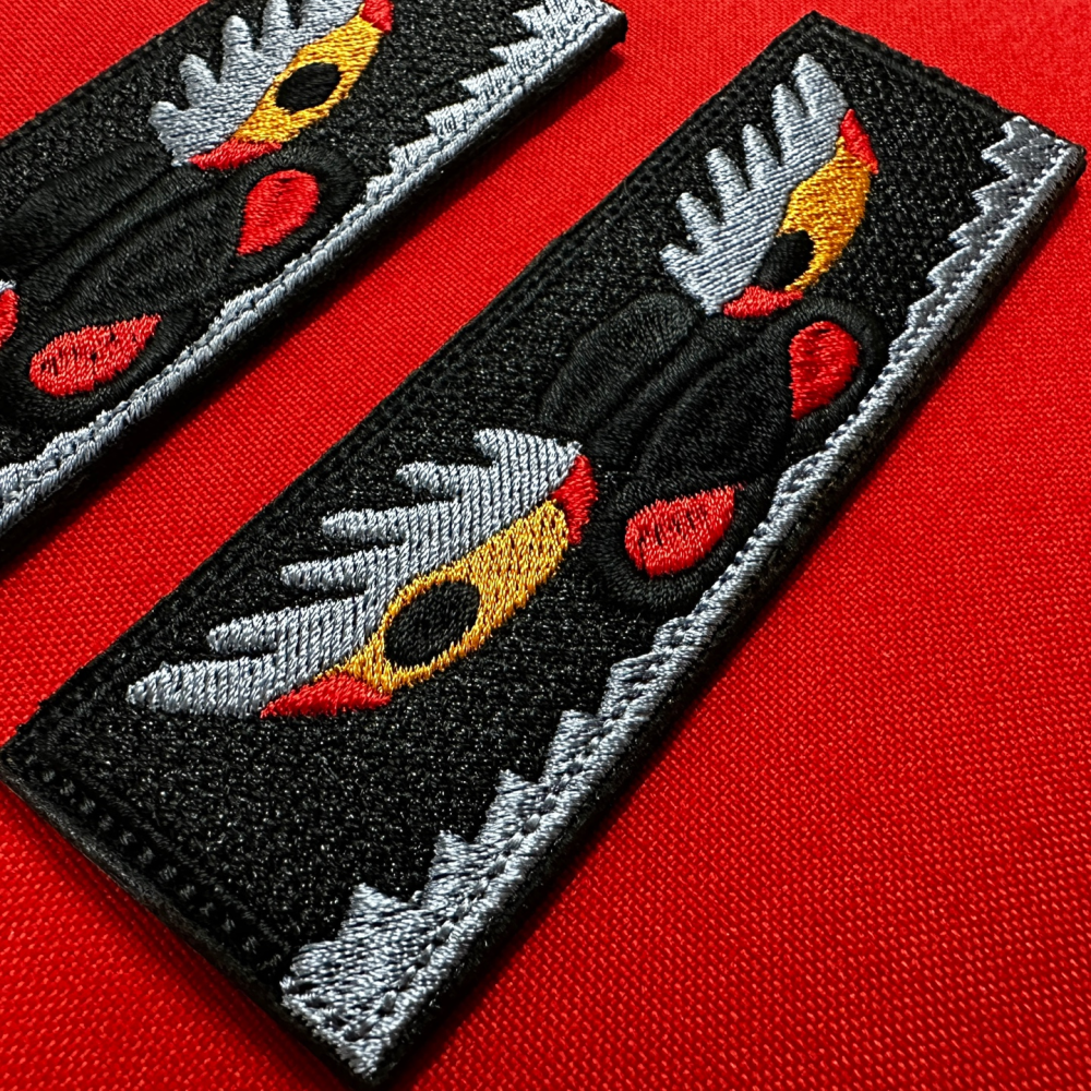 Joseon Gwimyeon Face Eye Embroidery Patch (Long size) (Exclusive for edc8ang Sling Bag)