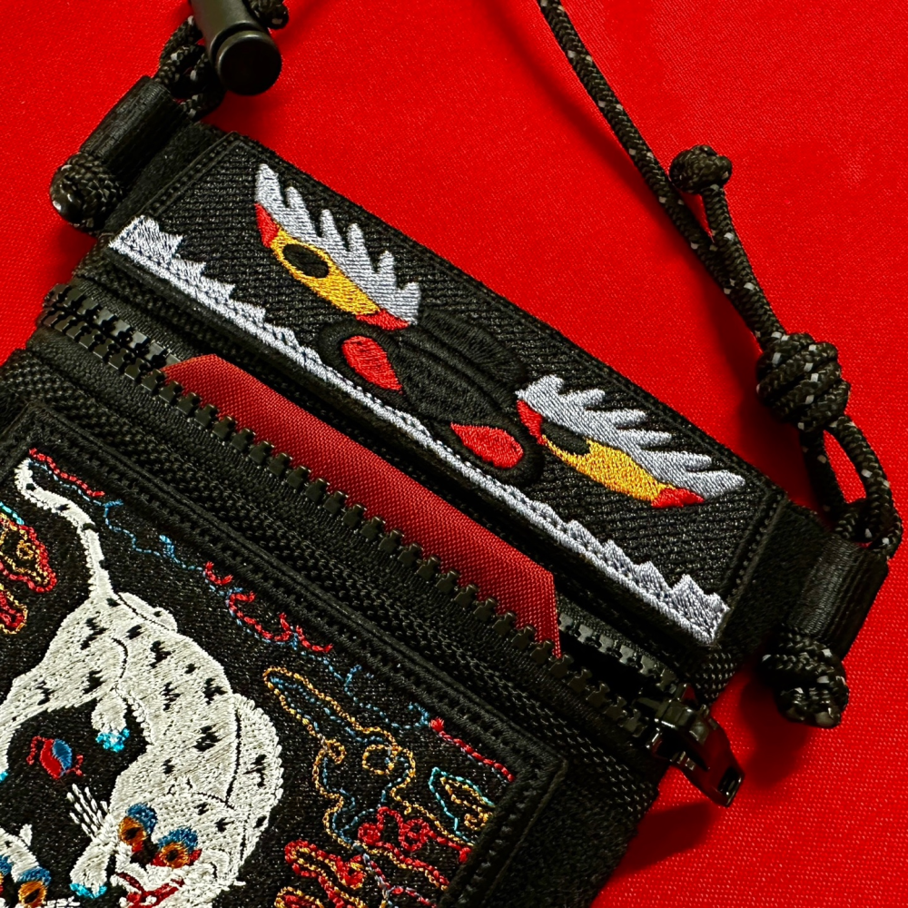 Joseon Gwimyeon Face Eye Embroidery Patch (Long size) (Exclusive for edc8ang Sling Bag)