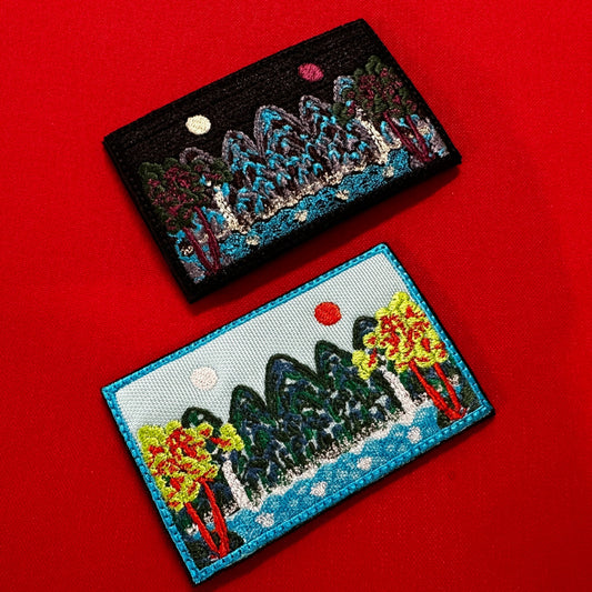 (1)Sun, Moon, and Five Peaks Patch(Irworobongdo; 日月五峯圖)